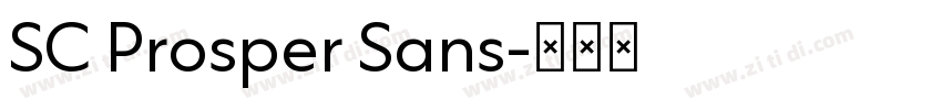 SC Prosper Sans字体转换 SC Prosper Sans字体转换